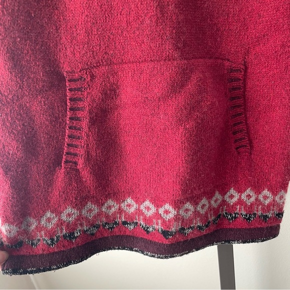 Eddie Bauer Wool Blend Fair Isle Turtleneck Roll Neck Knit Sweater Size Small - Picture 5 of 11